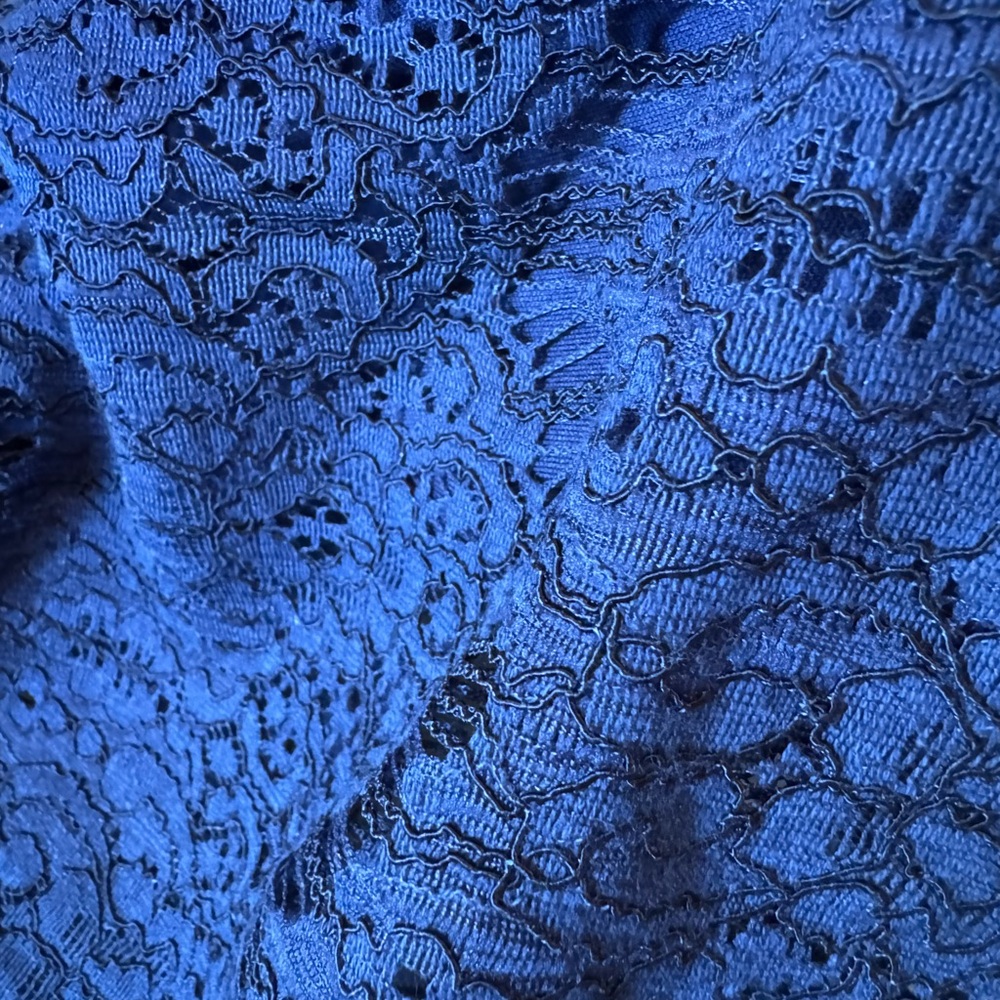 Karl Lagerfeld Navy Lace Mini Dress - Picture 7 of 8